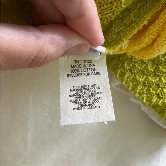 Mixed Media Quilt Long Sleeve Sweater Top M - Picture 6 of 7